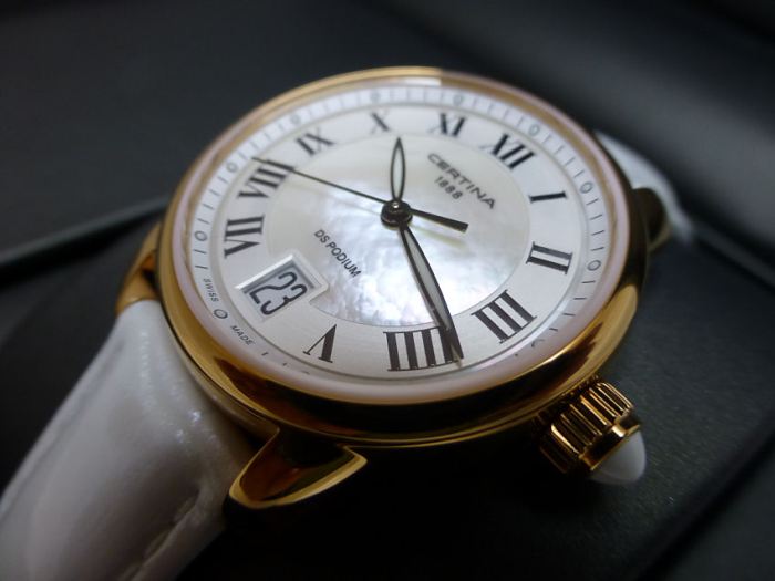 The Certina DS Podium with Mother-of-Pearl center dial
