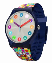 The Swatch Rounds and Squares watch - go on make a splash!